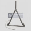 140-9908-00 TV3-117 engine lifting beam complete triangular assembly with safety cable on a light-grey background