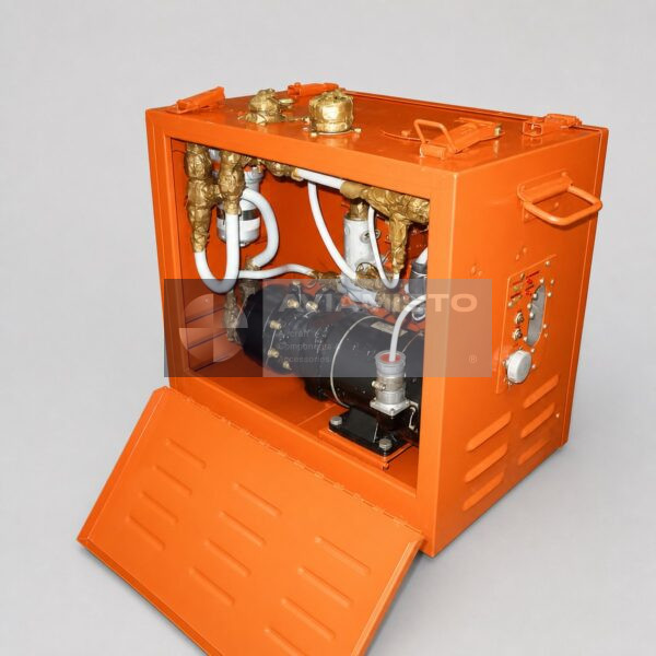 246-9977-00 portable hydraulic unit open cabinet view