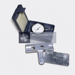 6015/0044-B indicator stand set complete measuring set with the dial indicator in its open case and the separate graduated fixture