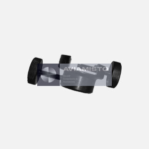 6360/714 tail rotor axial-play fixture complete compact fixture with both knurled adjustment screws visible