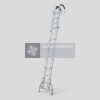 8-9905-00 tail boom entrance ladder complete narrow tubular maintenance ladder with full rung structure, wide lower support base and twin curved padded upper hooks