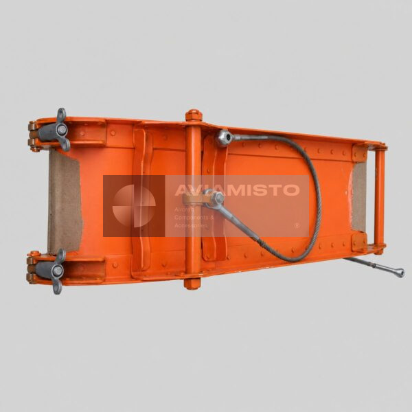 8A-9903-00 rotor blade lifting sling complete orange frame assembly with cable and fasteners on a light-grey background