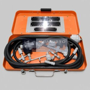 8A-9910-00 pressure service hose set complete hose and fitting kit in an open orange carrying case