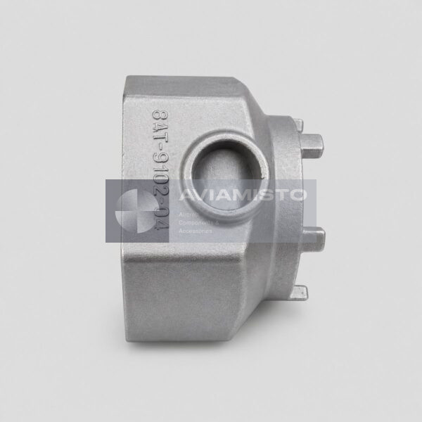 8AT-9102-04 wheel nut tightening socket complete side view with the original engraved designation and drive features visible