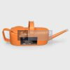 8AT-9129-00 aviation oil filling can complete orange oil can with handle, filler lid, carrying grip, long spout and identification plate
