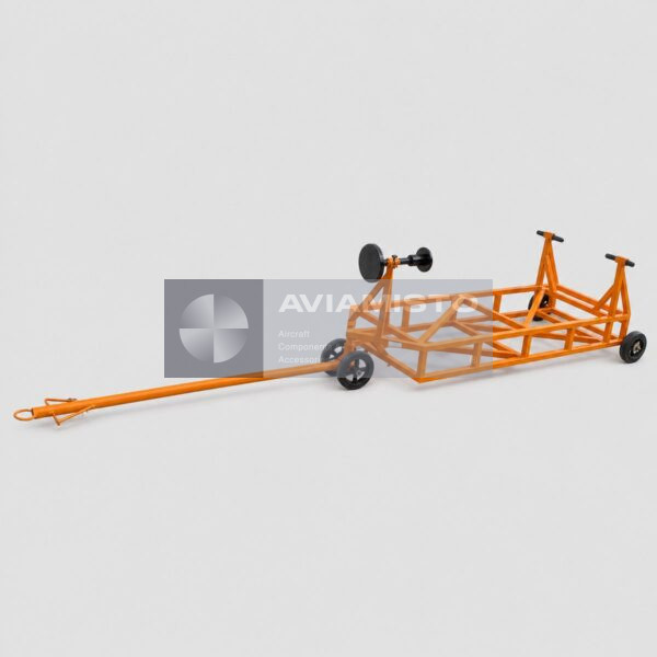 8AT-9802-00 TV2-117 engine transport trolley complete side view on a light-grey background