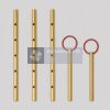 8AT-9912-00 control locking pin set complete five-piece set with three perforated rods and two ring-handled tools