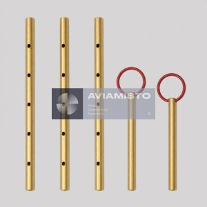 8AT-9912-00 control locking pin set complete five-piece set with three perforated rods and two ring-handled tools
