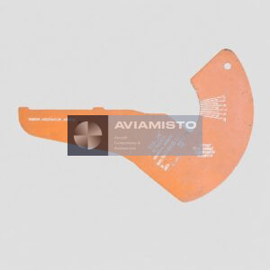 8AT-9939-00 rotor trim angle gauge complete top view with the scale and original technical markings visible