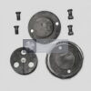 8AT-9950-00 tail shaft support alignment checking fixture complete fixture kit with three circular alignment plates, four fasteners, connecting wire and visible machined features