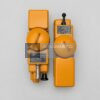 A43-0200-0 10-ton hydraulic jack pair of complete orange jack units with controls and nameplates