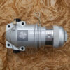 8D2.966.015-2 hydraulic filter viewed from the mounting side, with four mounting holes and capped ports