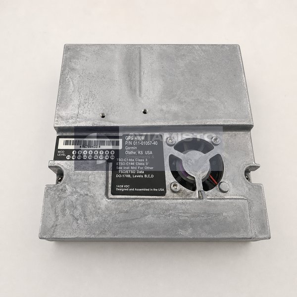 011-01057-40 Garmin GPS 400W identification plate