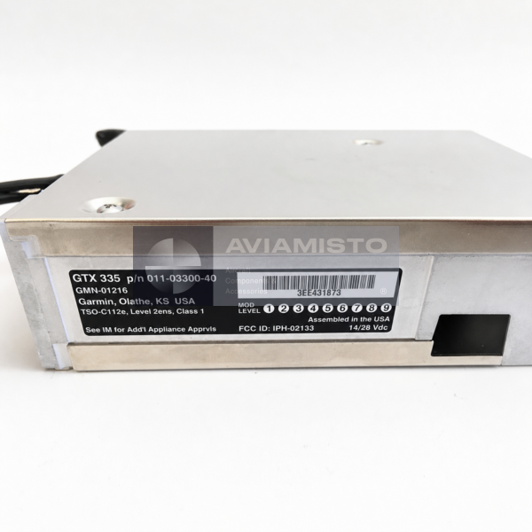 011-03300-40 Garmin GTX 335 identification plate