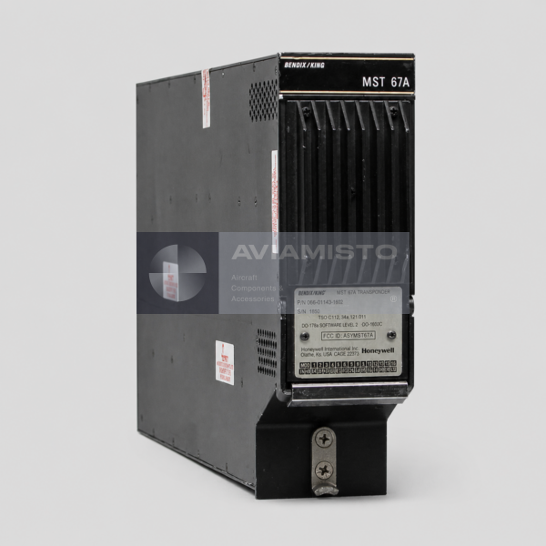 066-01143-1602 Honeywell MST 67A Mode S transponder three-quarter view