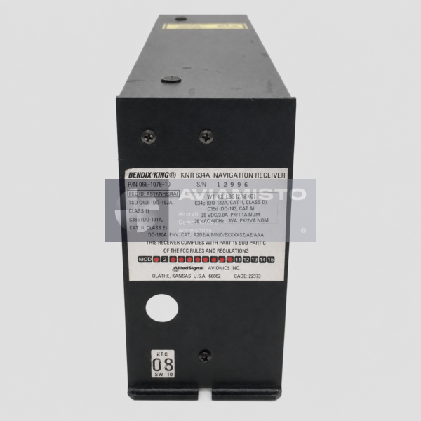 066-1078-10 BendixKing KNR 634A navigation receiver