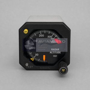 066-3044-04 BendixKing KNI 416 black NVG radar altitude indicator front view