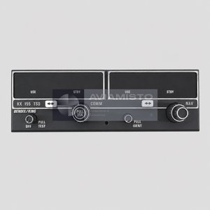 069-1024-42 BendixKing KX 155 NAV/COMM radio front view