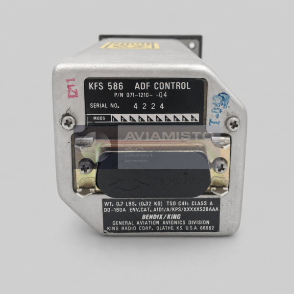 071-1210-04 KFS 586 rear connector and identification plate
