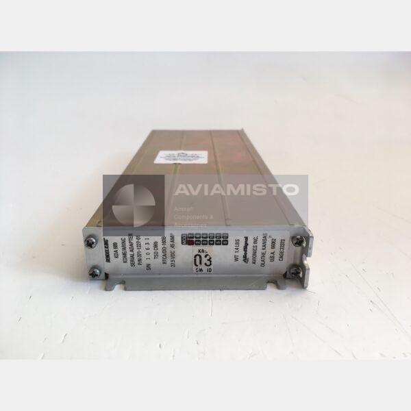 071-1227-01 BendixKing KDA 689 DME serial adapter identification plate