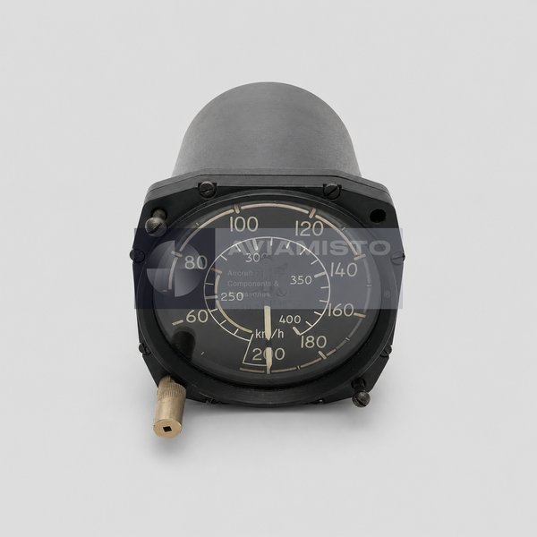 LUN 1107-8 aircraft airspeed indicator complete front view