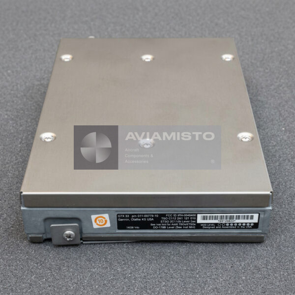 011-00779-10 Garmin GTX 33 remote Mode S transponder identification view