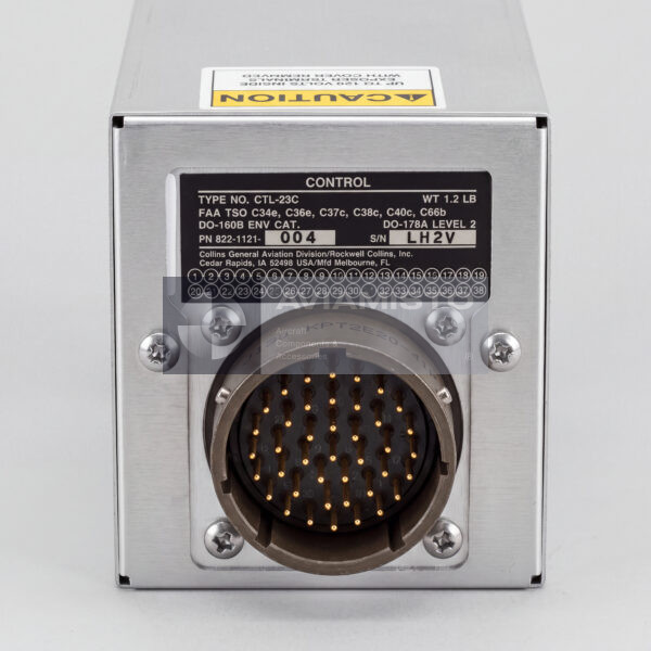 822-1121-004 Collins CTL 23C NAV COMM control front view