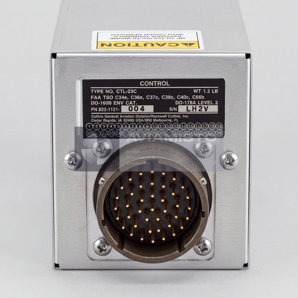 822-1121-004 Collins CTL 23C NAV COMM control front view