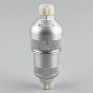 11GF4-1 hydraulic filter illustration with silver cylindrical housing and protective end caps