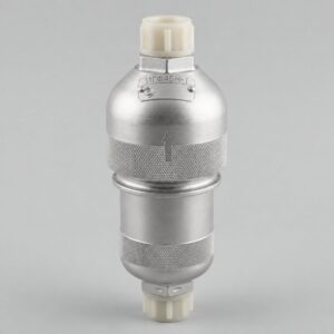 11GF4BN-1 hydraulic filter illustration with silver cylindrical housing and protective end caps