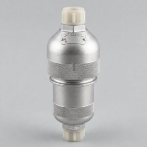 12GF5BN-1 hydraulic filter illustration with silver cylindrical housing and protective end caps