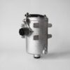 12TF15SN-1 fuel filter with cylindrical housing, mounting lugs and capped connections