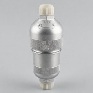 13GF6 hydraulic filter illustration with silver cylindrical housing and protective end caps