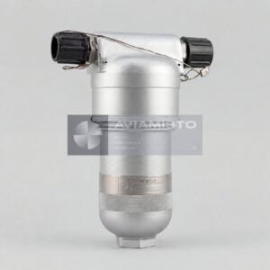 14GF1-1 hydraulic filter illustration with cylindrical housing and capped ports