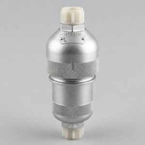14GF3SN hydraulic filter illustration with silver cylindrical housing and protective end caps