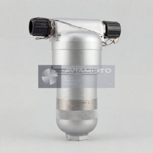 15GF17-1 hydraulic filter illustration with cylindrical housing and capped ports