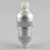 15GF7 hydraulic filter illustration with silver cylindrical housing and protective end caps