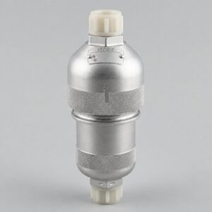 15GF7 hydraulic filter illustration with silver cylindrical housing and protective end caps