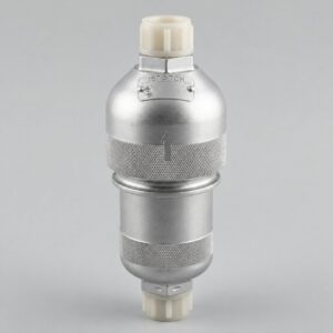 15GF7SN hydraulic filter illustration with silver cylindrical housing and protective end caps