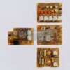Unpacked boards for the A-034-4-22 indicator, including the 3027 audio indication unit board