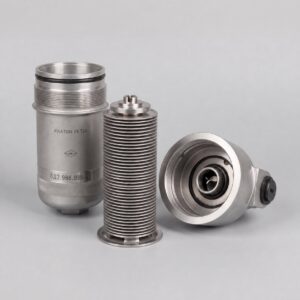 8D2.966.038-2 hydraulic filter illustration showing housing, cartridge and detached head