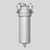 8D2.966.241 fuel filter with cylindrical housing, upper head, mounting ears and lower drain