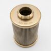 8D5.886.134 filter element illustration with a gold-tone upper cap and pleated body