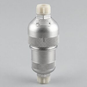 FG31SN-1 hydraulic filter illustration with silver cylindrical housing and protective end caps