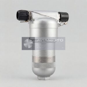 FG44/2-1 hydraulic filter illustration with cylindrical housing and capped ports