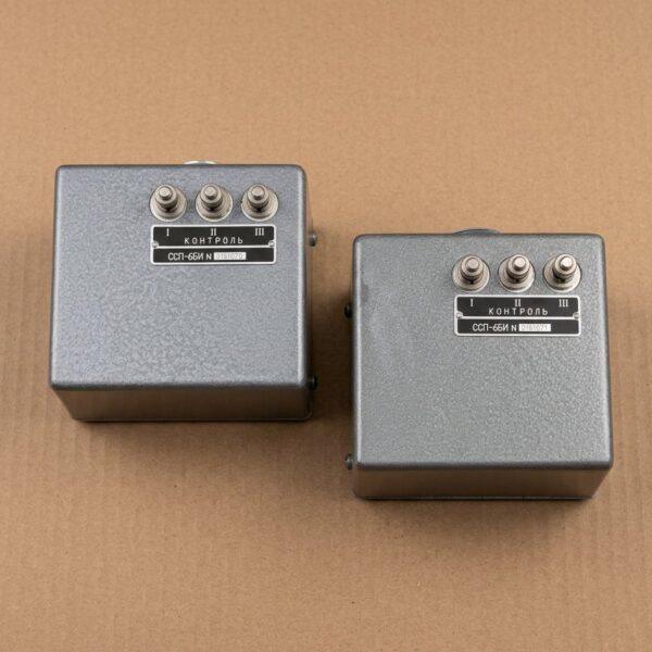 Two SSP-6BI fire warning control units in a front perspective view